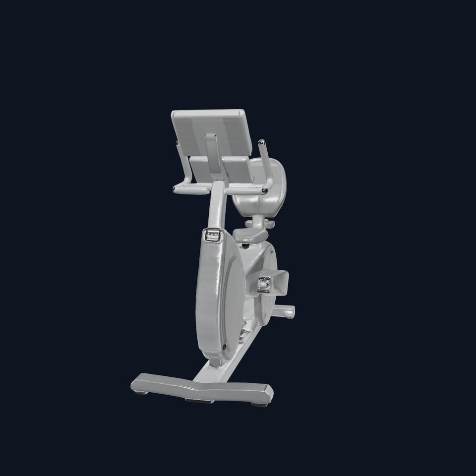 Sleek Black Exercise Bike model pack